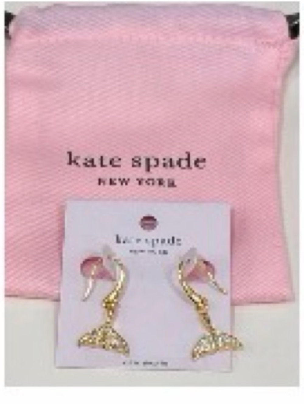 Kate Spade Gold Mermaid Tail Drop Earrings